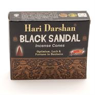 Black Sandal Hari Incense Cones