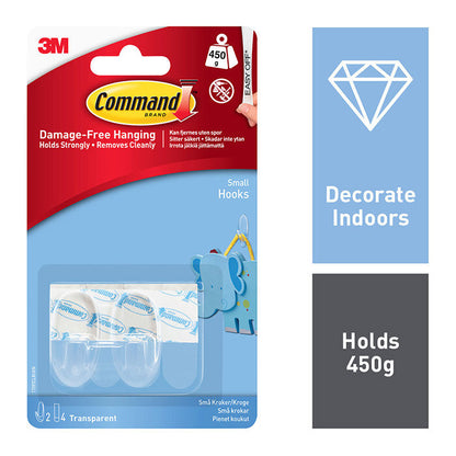 Crochets Adhésifs Mini Transparents avec Languettes Transparentes 17092CLR