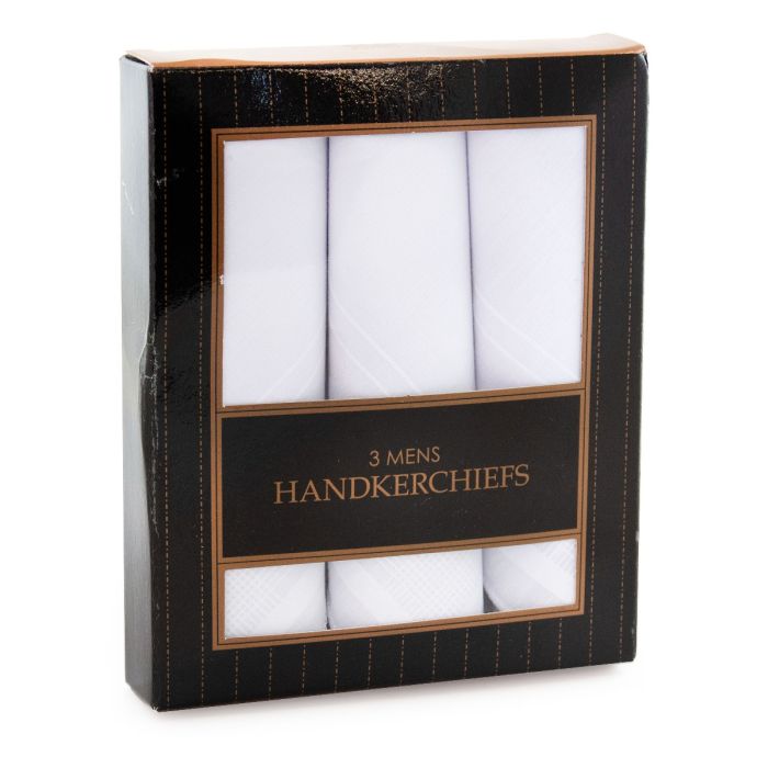 Lot de 3 mouchoirs pour homme