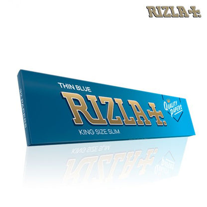 Roll Thin with Blue Rizla King Size Slim Papers