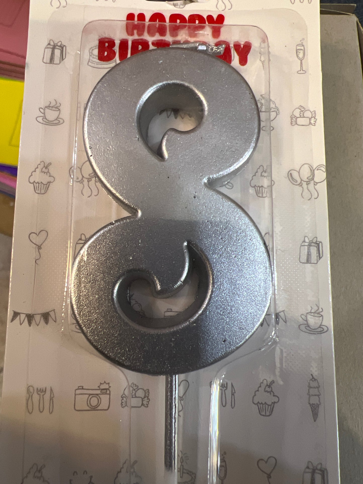 Number candles 0 blue