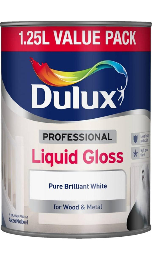 Dulux 1.25L - Professional Liquid Gloss Pure Brilliant White