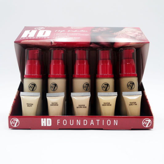 W7 FOUNDATION HD 5 SHADES ONLY 1 WILL SUPPLY