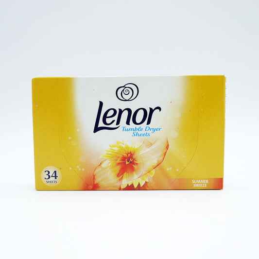 LINGETTES ASSOUPLISSANTES SÈCHE-LINGE LENOR ÉTÉ (34 LINGETTES)
