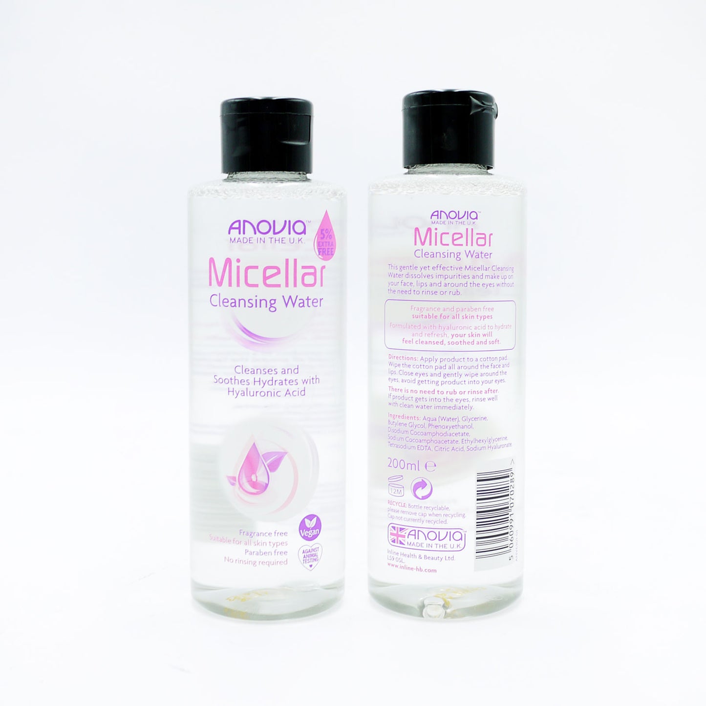ANOVIA MICELLAR CLEANSING WATER 200ML