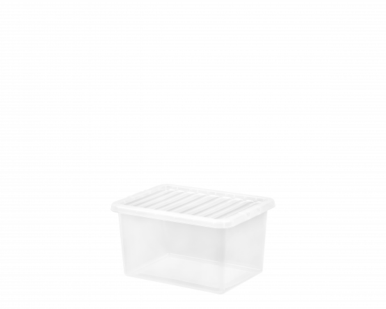 Boîte et couvercle Crystal 25L transparents