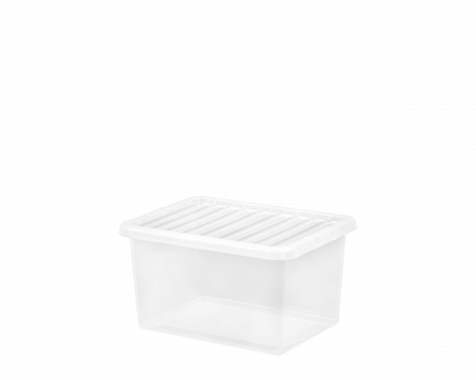 Boîte et couvercle transparents Crystal 31 litres
