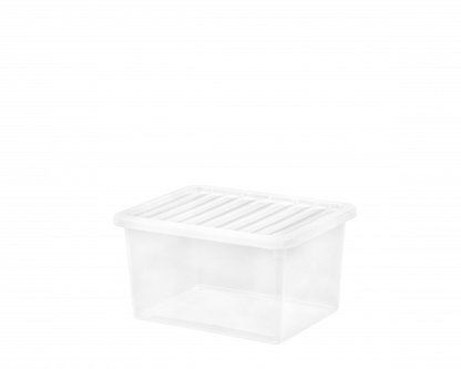 Boîte et couvercle Crystal 37 litres transparents