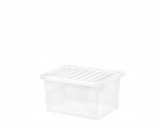 Boîte et couvercle Crystal 37 litres transparents