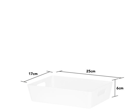 Studio Basket 4.01 Rectangular Ice White