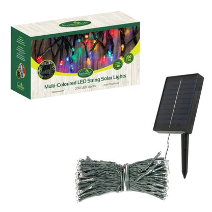 200 LED Solar String Lights - Multicolour