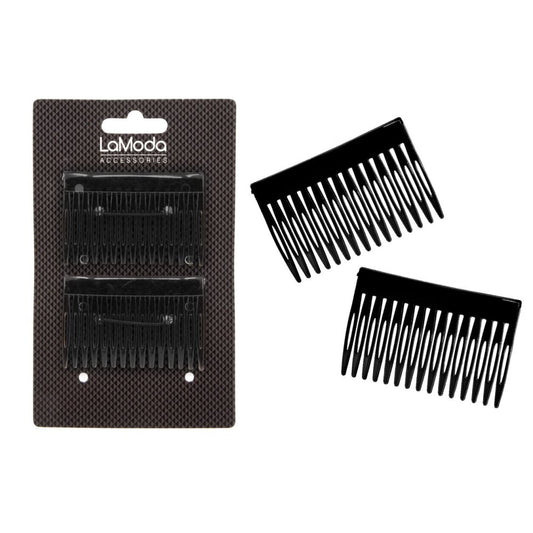 TWO BLACK SIDE COMBS