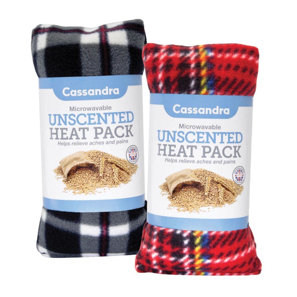 UNSCENTED WHEAT HEAT WRAP FLEECE TARTAN