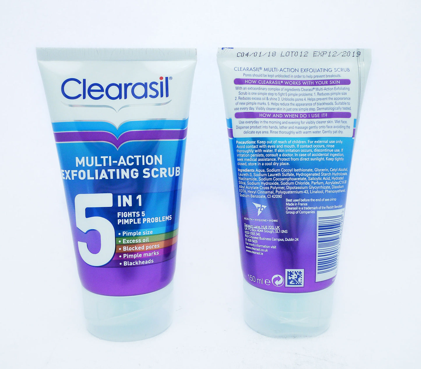 CLEARASIL GOMMAGE EXFOLIANT 5 EN 1 150 ML