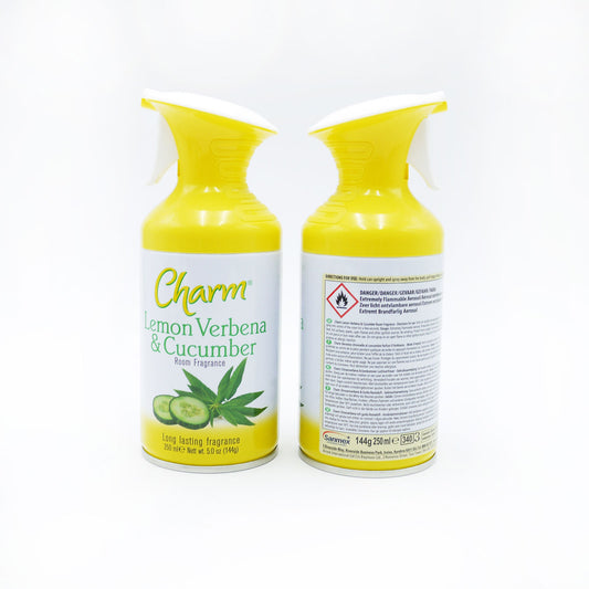 CHARM AIR FRSH LEMON VERB&CUC DRY SPRAY 250ML