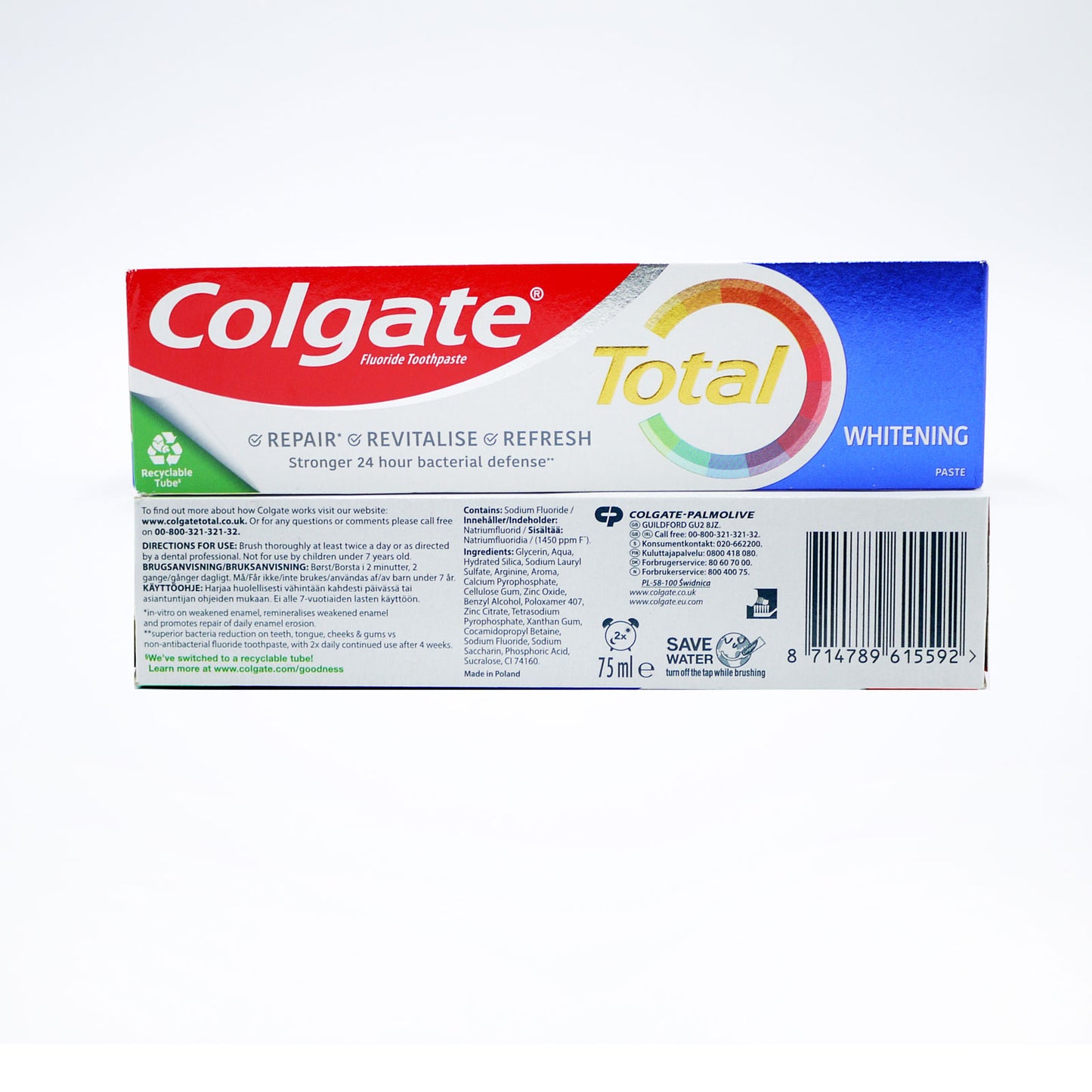 COLGATE TOOTHPASTE TOTAL WHITENING 75ml