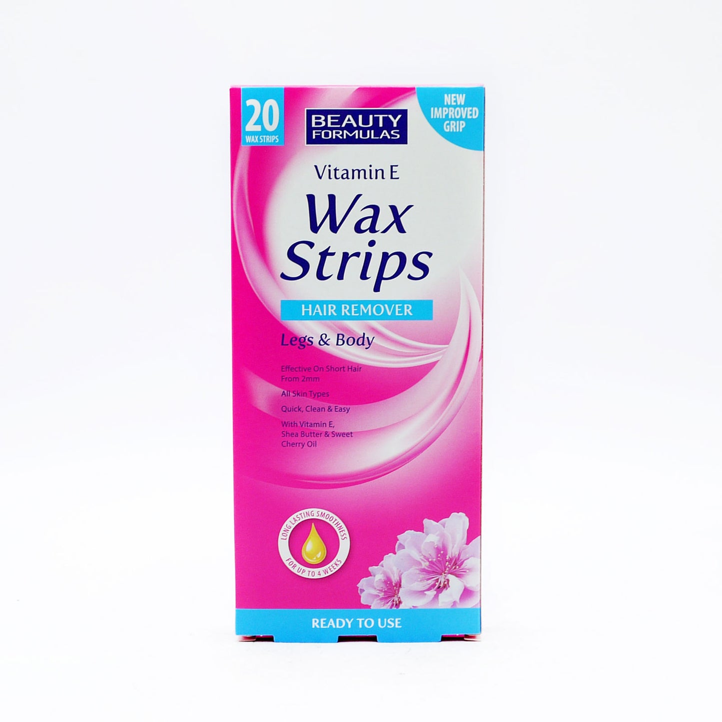 BEAUTY FORMULAS WAX STRIPS VIT E LEGS&BODY