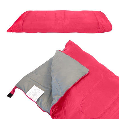 Envelope Sleeping Bag - Pink - Single - 2 Seasons