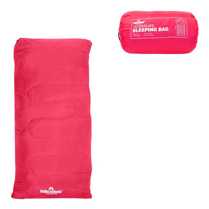 Envelope Sleeping Bag - Pink - Single - 2 Seasons