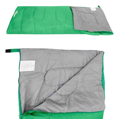 Envelope Sleeping Bag - Green - Single - 2 Seasons