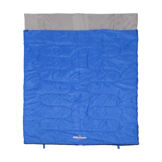 Double Envelope Sleeping Bag w/ Pillows - 250gsm