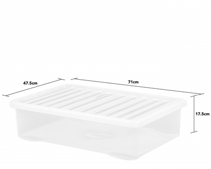 Crystal 46 Litre Under Bed Box & Lid
