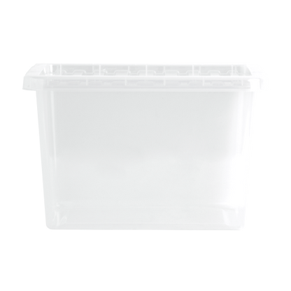 Boîte et couvercle Crystal 20L transparents