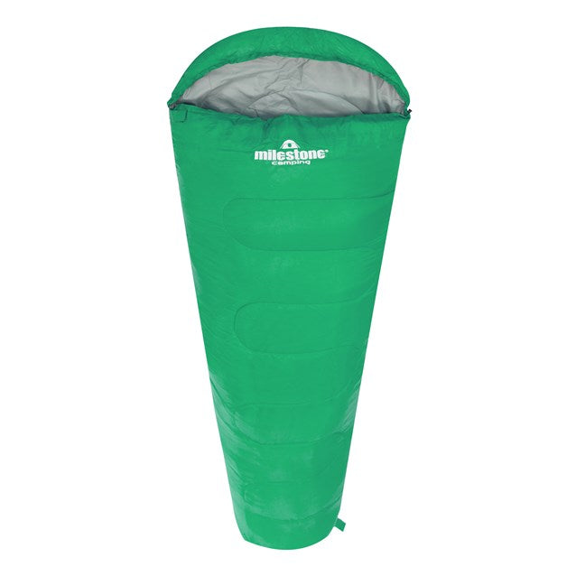 Mummy Sleeping Bag - Green - Single - 2 Seasons