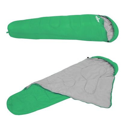 Mummy Sleeping Bag - Green - Single - 2 Seasons