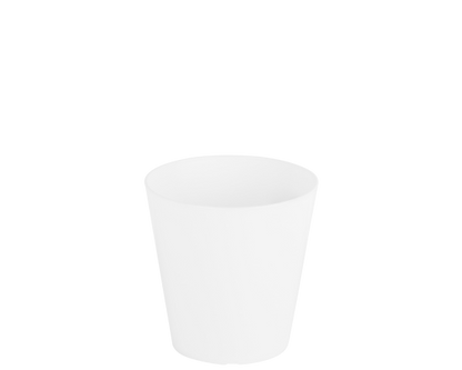 Studio 16cm Round Planter Cover Ice White