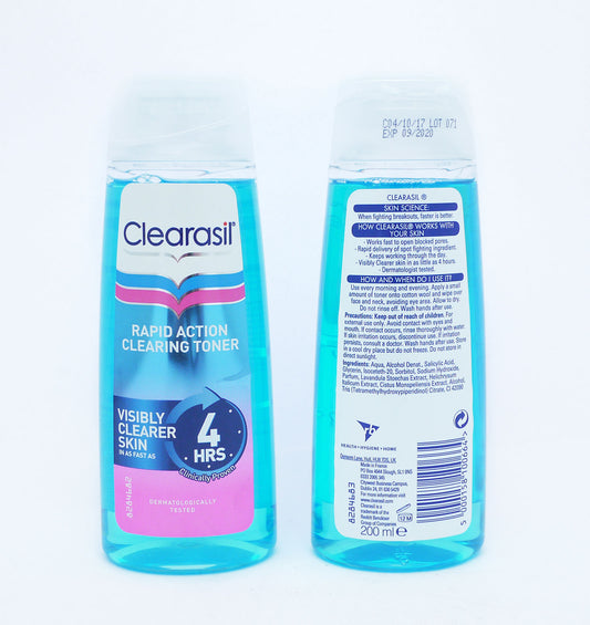 CLEARASIL TONER RAPID ACTION 200ML