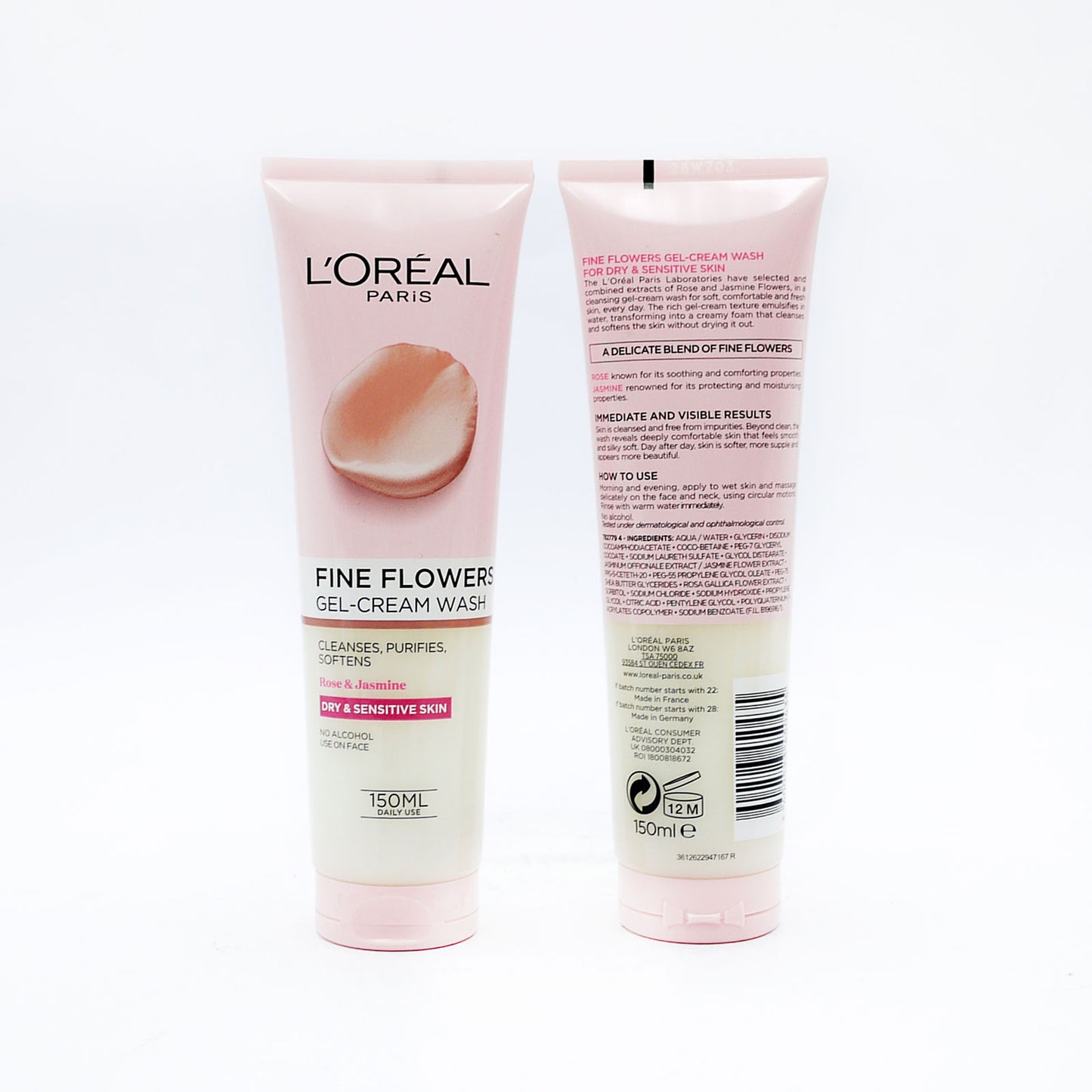 LOREAL FINE FLOWERS GEL CREAM WASH 150ML