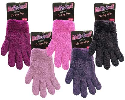 GANTS TAILLE UNIQUE TOUCHER DOUX COLORIS ASSORTIS