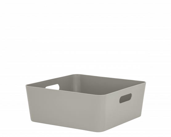 Studio Textured Basket 15.04 Warm Grey