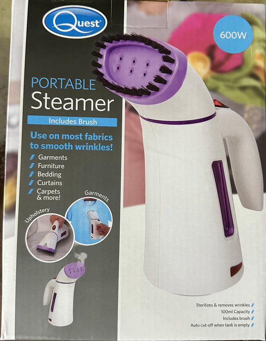 Défroisseur vapeur portatif Quest avec brosse 600W