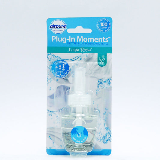 AIRPURE PLUG IN MOMENTS REFILL LINEN ROOM 17ML