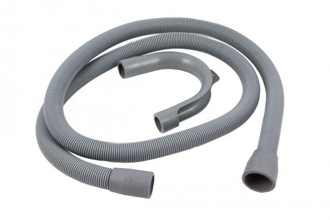 Washing Machine Outlet Hoses, Grey Rubber 2.5M