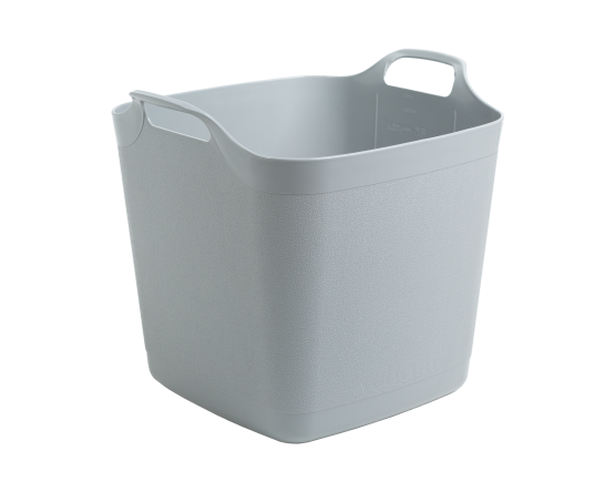 Flexi-Square 25L Graduated Tub Cool Grey