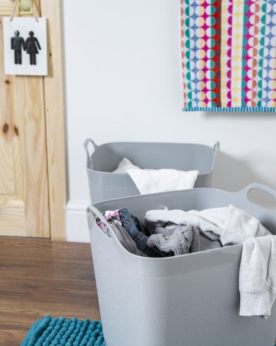 Flexi-Square 40L Graduated Tub Cool Grey