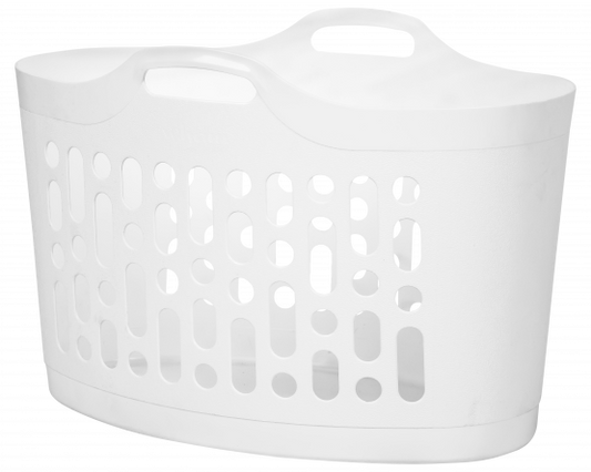 Flexi-Store 50L Laundry Basket White