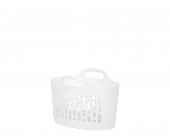 Flexi-Store 8L Laundry Utility Basket Ice White