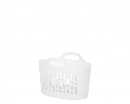 Flexi-Store 8L Laundry Utility Basket Ice White