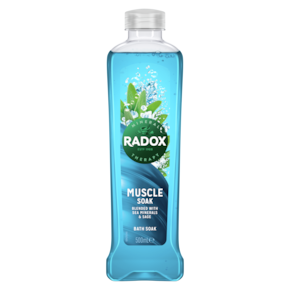 Radox Muscle Soak Bath Soak 500ml with Sea Minerals & Sage