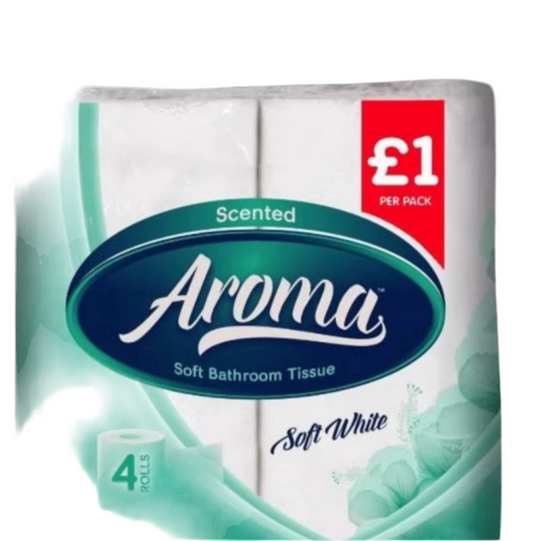 AROMA SOFT TOILET TISSUE (2PLY) 4PK - WHITE