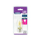 2w = 25w = 250 lumens - Filament LED - Candle - BC - Clear - Warm White - 1pk - in a Clam Shell