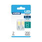 2w = 20w = 200 lumens - LED - G9 - Day Light - non dimmable - 2pk