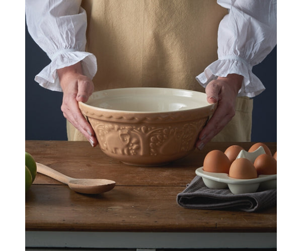 In The Forest S24 Bol mélangeur Ourson Canné 24cm - Charme rustique pour votre cuisine.