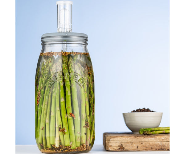 Couvercle de fermentation avec barboteur | Préservez la fraîcheur et la saveur.