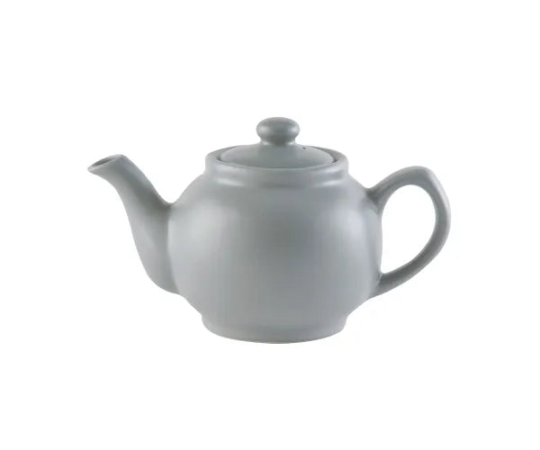 Matte Grey 6-Cup Teapot: Elegant and Functional Tea Brewing Essential