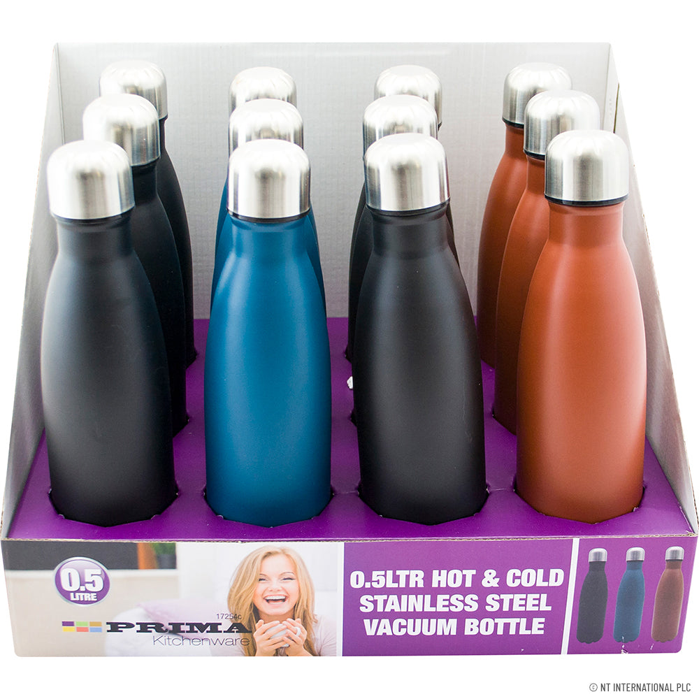 500ml Vacuum Water Bottle in a Stylish Display Box - Perfect for Active Lifestyles!